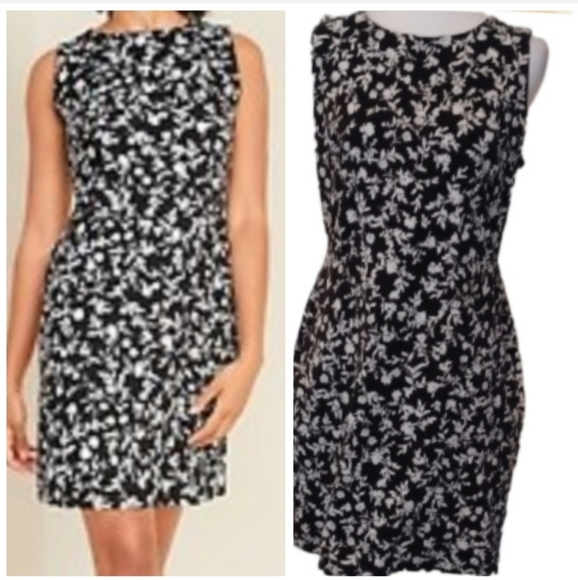 💙🌺Floral Black and White Dress🎉 - Picture 1 of 12